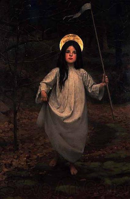 Thomas Cooper Gotch The Flag Norge oil painting art